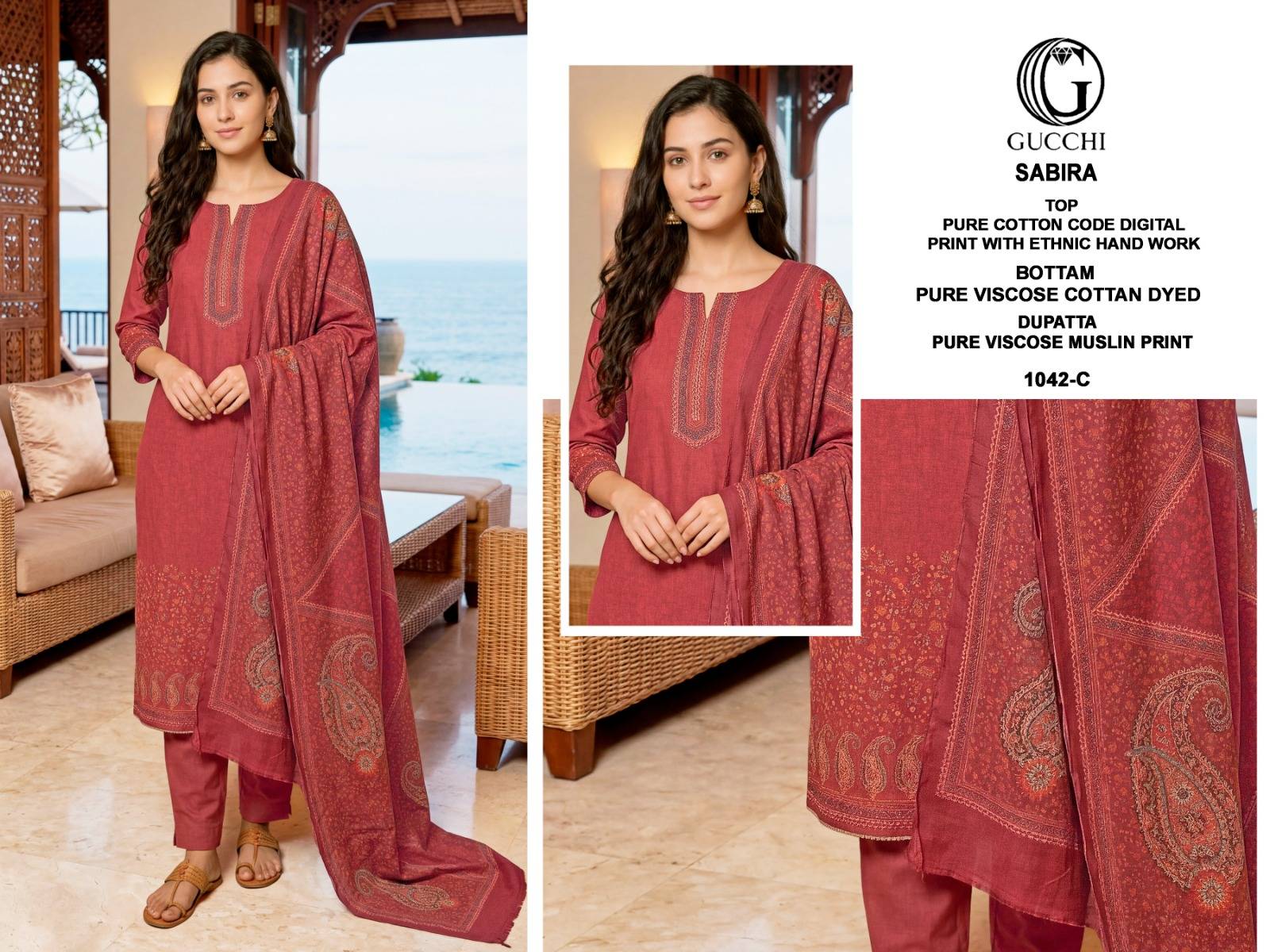 SABIRA 1042 Series By Fashid Beautiful Festive Suits Stylish Fancy Colorful Casual Wear & Ethnic Wear Pure Cotton Print Dresses At Wholesale Price